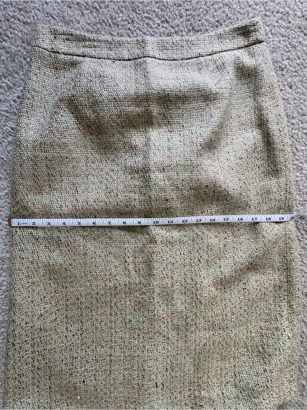Liz Claiborne Green and Beige Woven Fabric - Picture 8 of 8